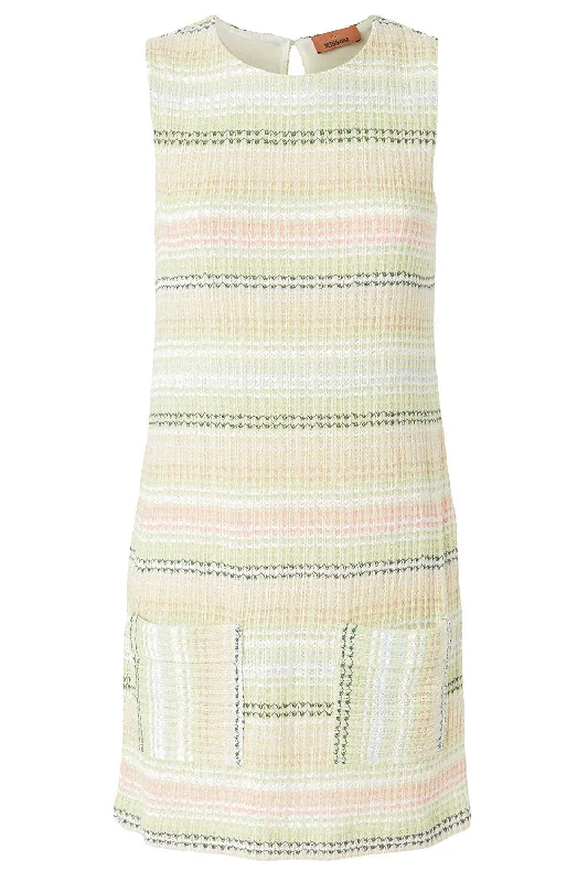 Leisure Travel SLEEVELESS SHIFT SHORT DRESS