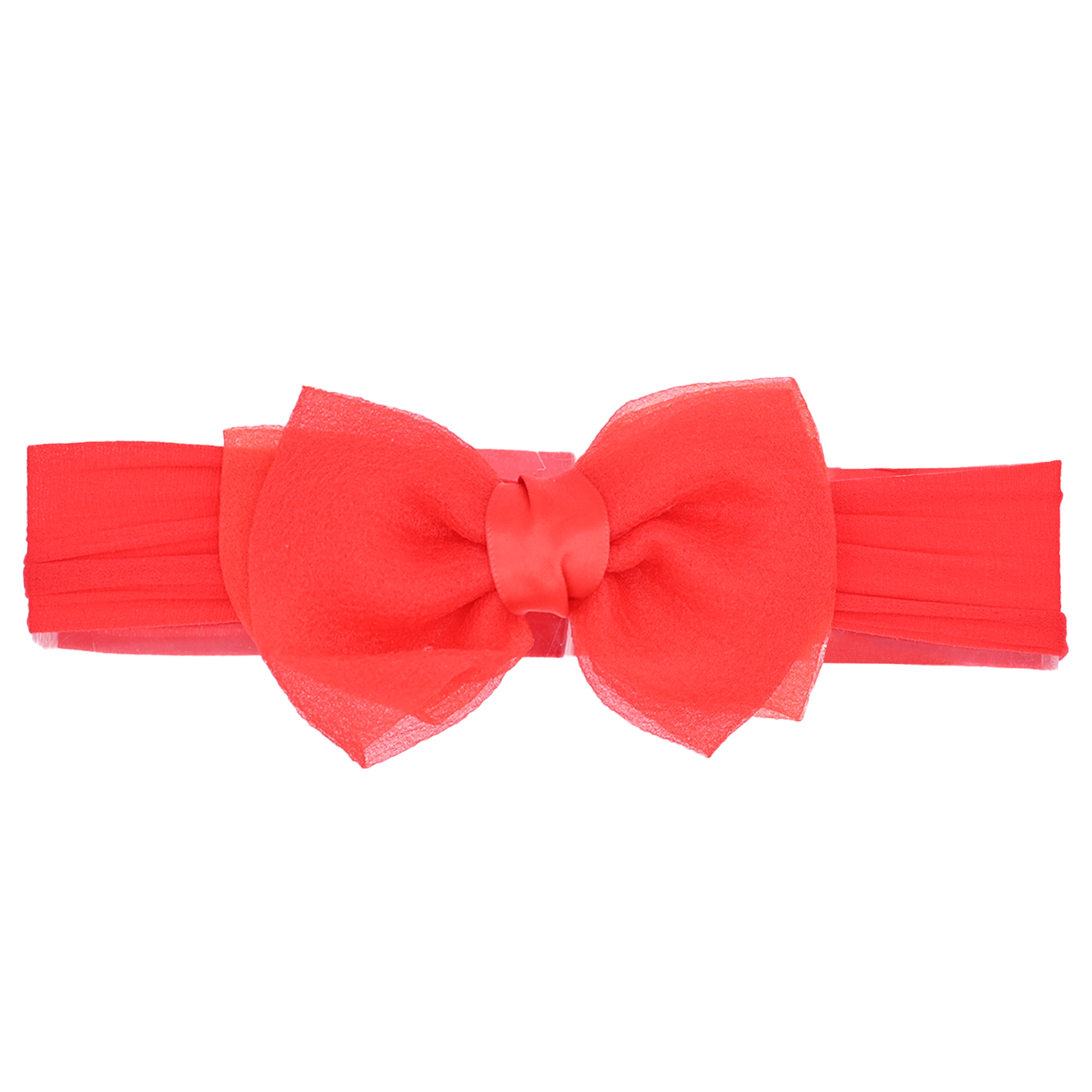 Personal Charm Red Tulle Ribbon Headband