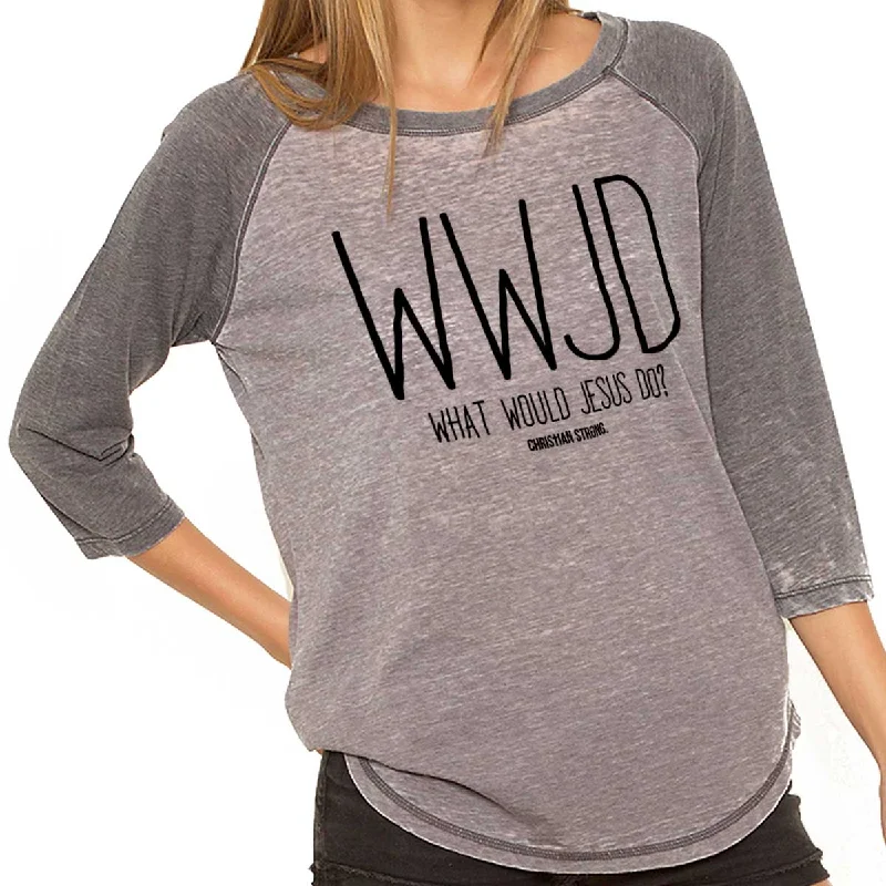 Luxury And Elegant WWJD Baseball Raglan T