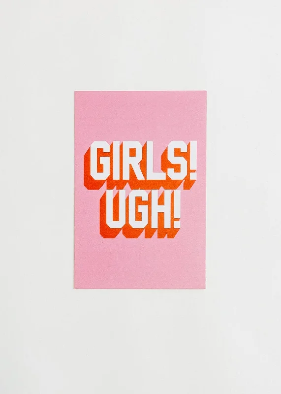 Everyday Style Girls! Ugh! Postcard