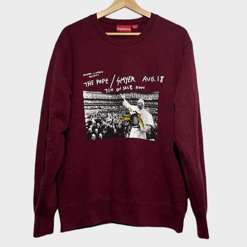 Youthful Street Fashion Supreme x Antihero Pope/Slayer Sweatshirt L