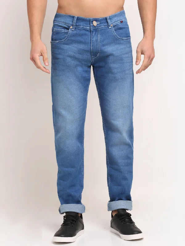 Comfort Fit Men's Ultra Narrow fit Medium Fade Blue  Jeans