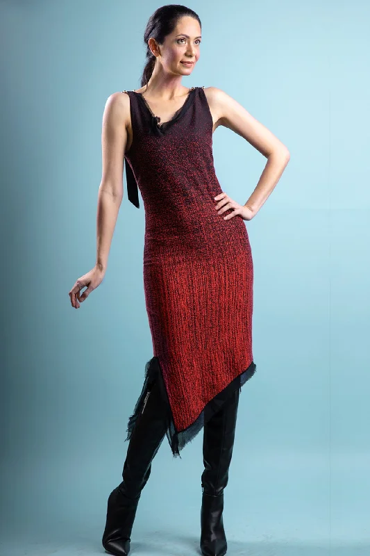 Sleeveless Renn Borealis Jacquard Dress. More Colours