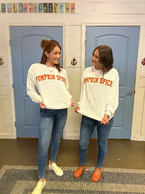 Cozy Fitting Southern Drifter "Pumpkin Spice" Ribbed Sweater