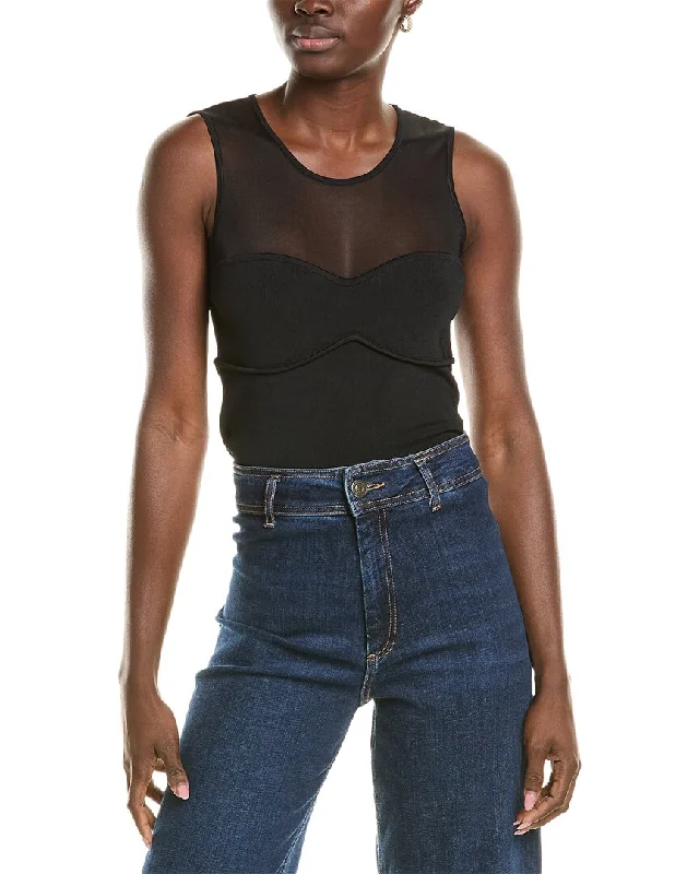 Urban Design Sense Bcbgmaxazria Sheer Yoke Top