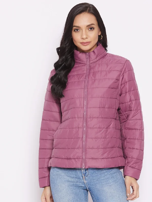 Warm Winter Series Dark Pink Women's Jacket