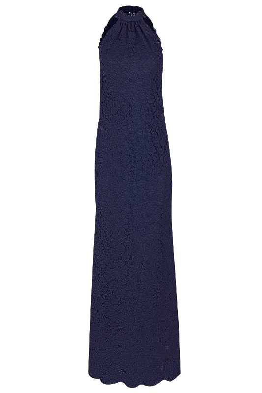 Fashionable Comfort T Neck Lace Gown