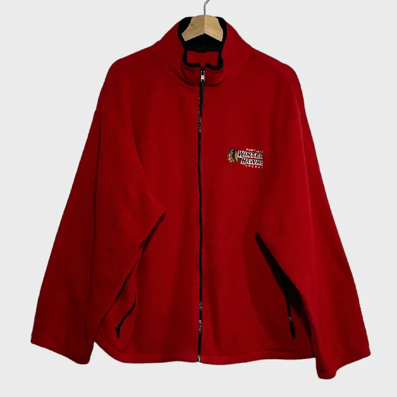 Celebrity Picks Vintage Portland Winterhawks Fleece Jacket XL
