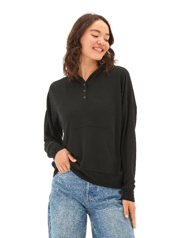 Soft Textures Diyanna Modal Terry Henley Hoodie