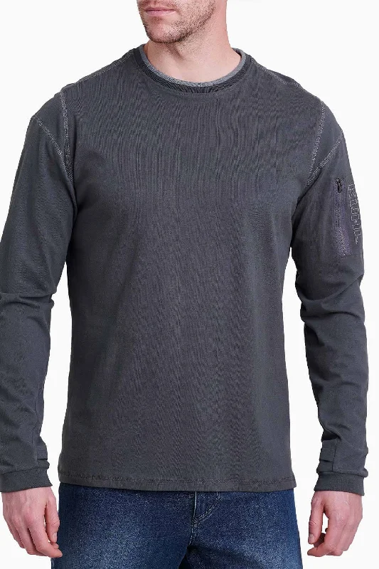 Trendy Comfort Kuhl Kommando Crew Shirt for Men in Carbon | 7499-CA