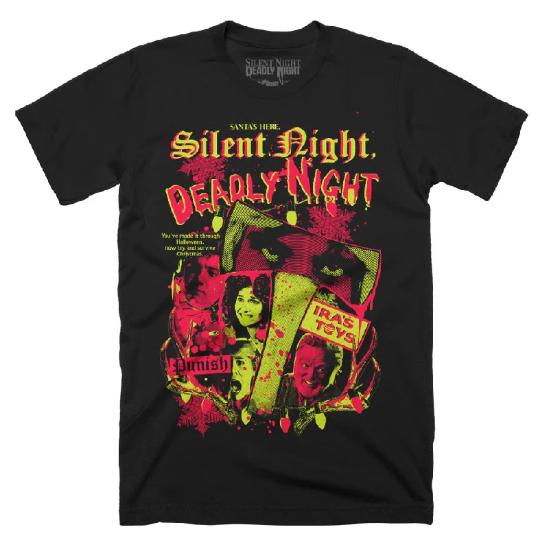 Relaxed Dresses Silent Night Deadly Night Survive Christmas T-Shirt