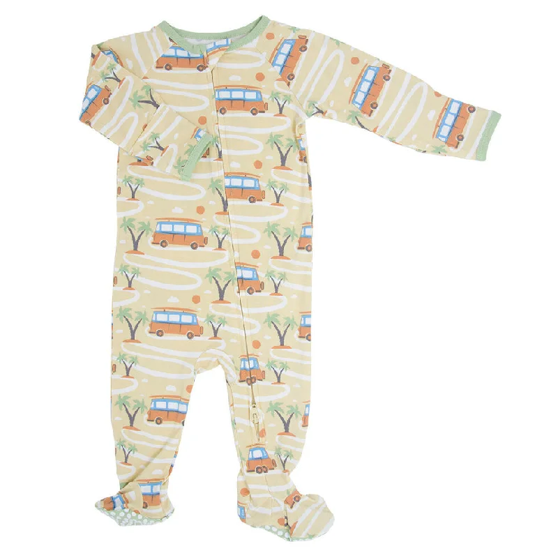Fashionable Prints Boys Surfer Van Footie