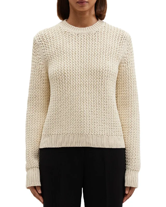 Elegant And Casual Theory Roping Pullover Sweater