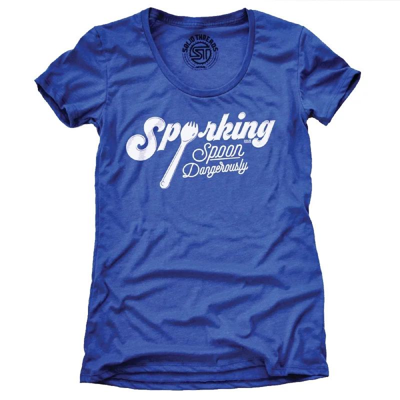 Luxury Temperament Women's Sporking, Spoon Dangerously T-shirt