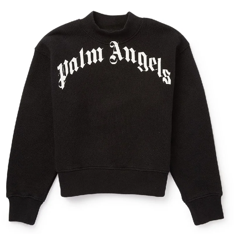Personal Design Black Logo Print Sweatshirt