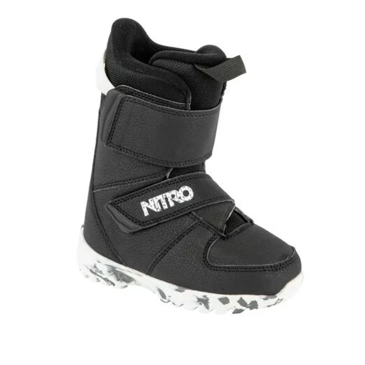 Effortless Elegance Nitro Youth 2024 Rover Snowboard Boots - Black/White/Charcoal