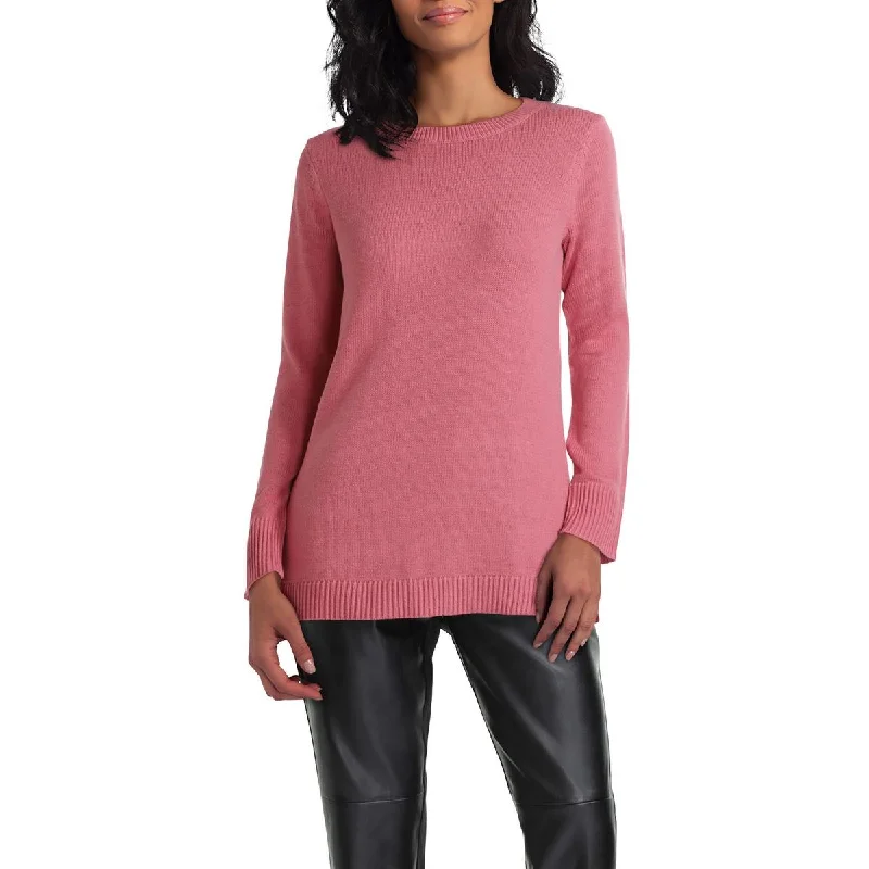 Effortless Outfits Womens Knit Long Sleeve Crewneck Sweater