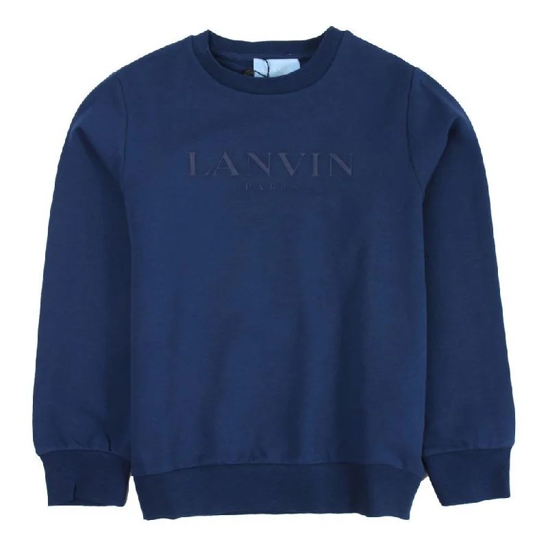 Elegant Casuals Blue Logo Sweatshirt