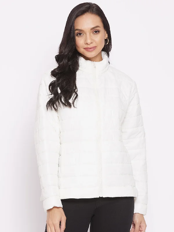 Minimal Style White Women's Jacket