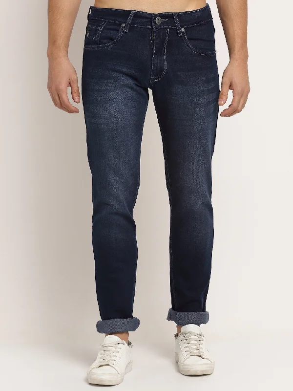 End Of The Year Men's Ultra Narrow fit Light Fade Navy Blue  Jeans