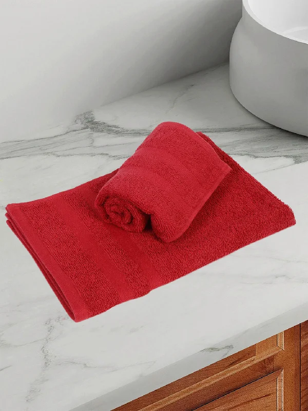 Sports And Leisure Red Hand Towel