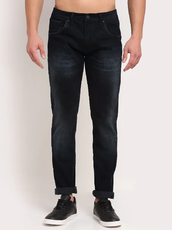 Trendy Wear Men's Ultra Narrow fit Light Fade Black  Jeans