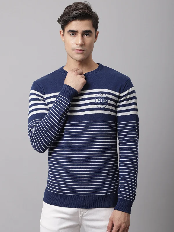 Men Ink Blue Sweater