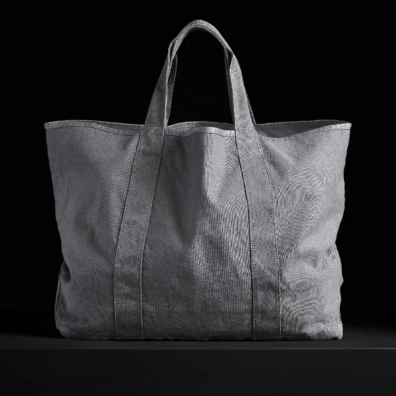 Cozy Sweaters Large Canvas Tote - Silver