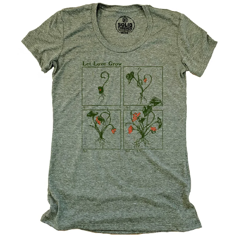 Elegant Dressing Women's Let Love Grow T-shirt