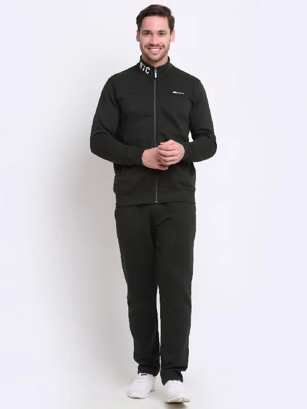 Sports And Leisure Men's Olive Track Suit