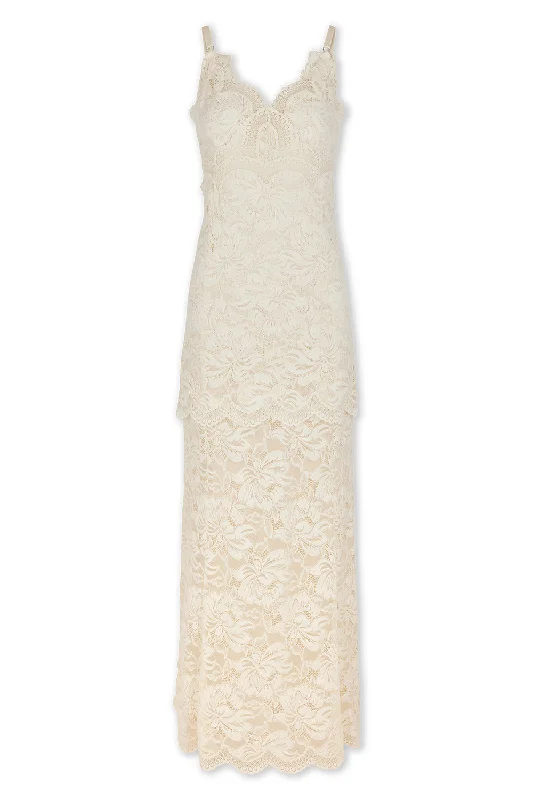Elegant Style SLEEVELESS VNECK SLIP DRESS