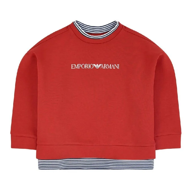 Breezy Outfits Red Logo Sweatshirt