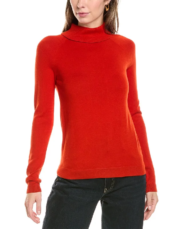 Lafayette 148 New York Raglan Sleeve Turtleneck Sweater