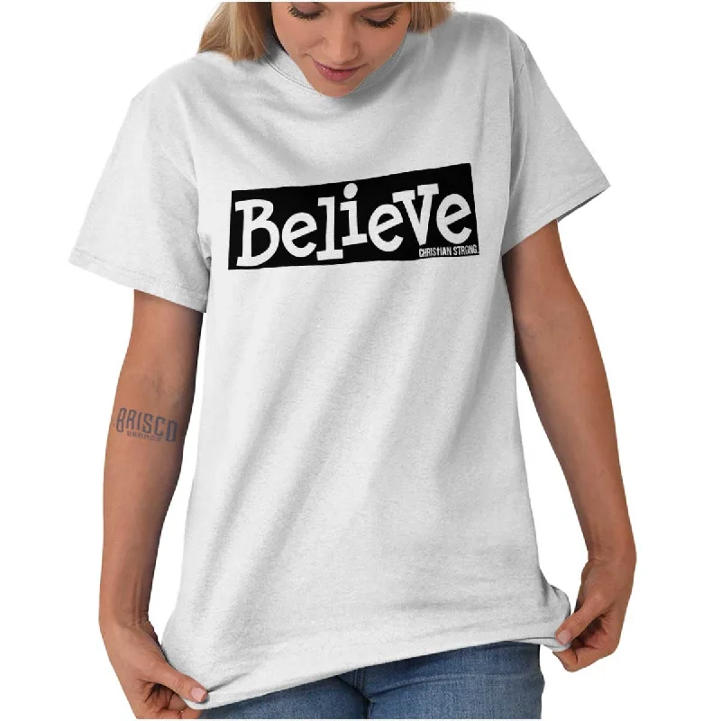High Street Style Believe Christian T Shirt
