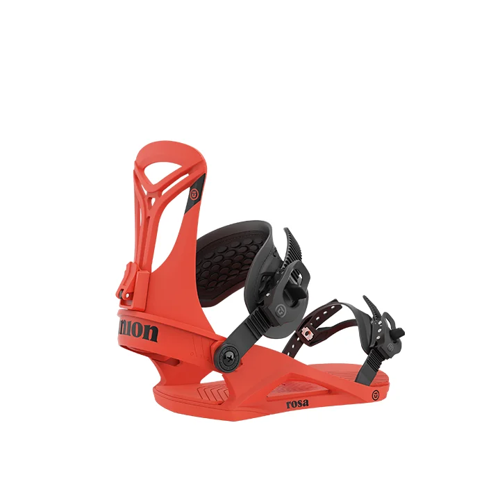Classic Comfort Union Women's Rosa Snowboard Bindings - Hot Red