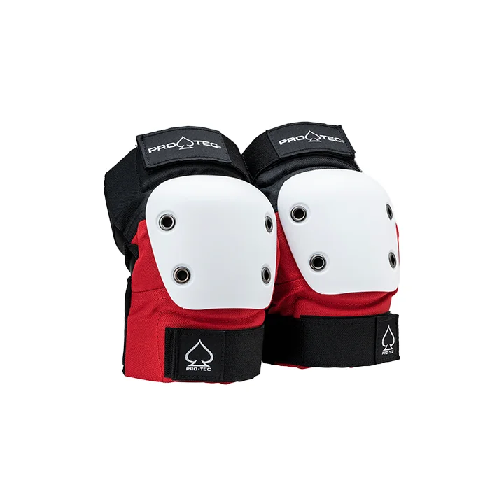High-quality Fabrics Pro Tec Street Elbow Pads - Red/White/Black