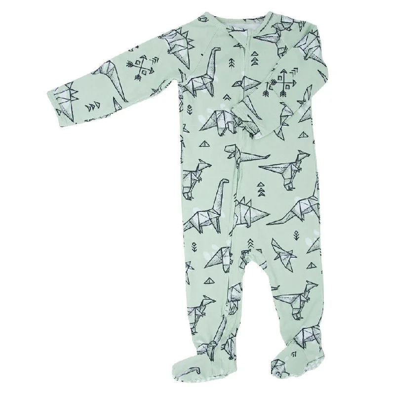 High-end Customization Boys Origami Dino Footie