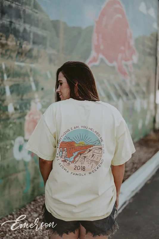 Warm Atmosphere Tri Sigma Family Weekend Desert Tee