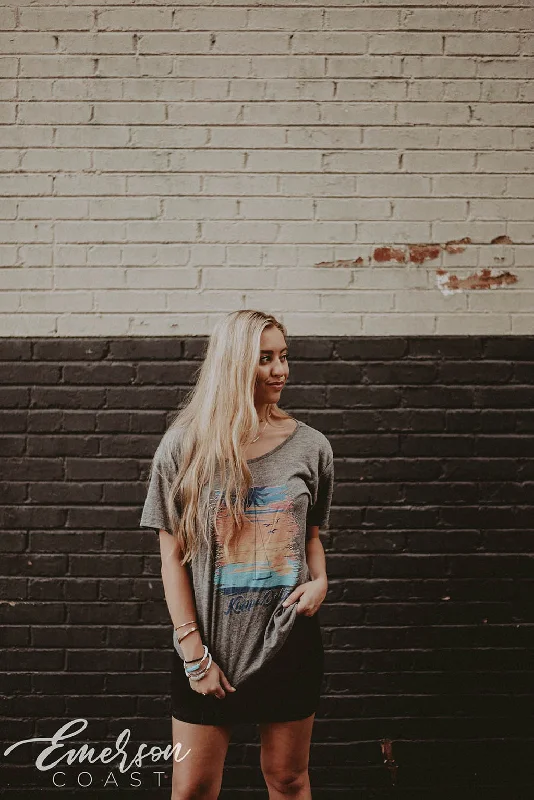 Unique Design Kappa Delta Sunset PR T-shirt