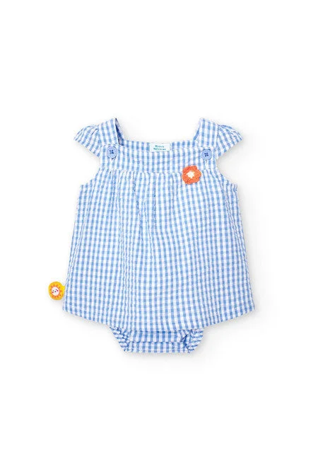 Casual Comfort Girls Gingham Bubble Dress
