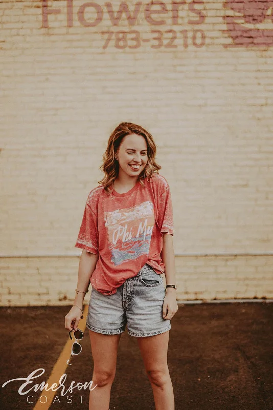 Comfortable Design Phi Mu Multicolor PR Tshirt
