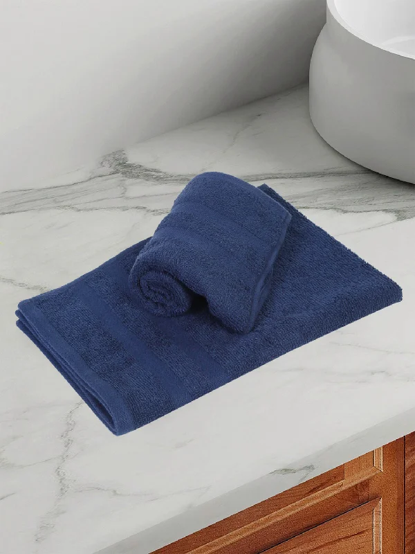 Youthful Vitality Navy Hand Towel