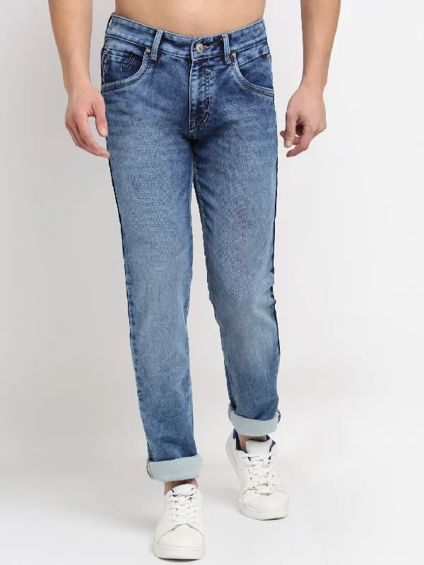 Sports Design Men's Ultra Narrow fit Heavy Fade Dark Blue  Jeans