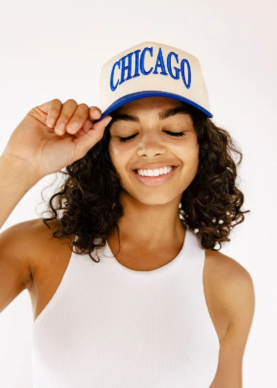 Casual Elegance Chicago Puff Baseball Cap - Royal Blue