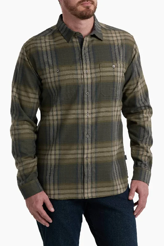 Smart Comfort Wear Kuhl Fugitive Flannel Shirt for Men in Smokey Sage | 7202-SMOKEYSAGE Smart Comfort Wear Kuhl Fugitive Flannel Shirt for Men in Smokey Sage | 7202-SMOKEYSAGE