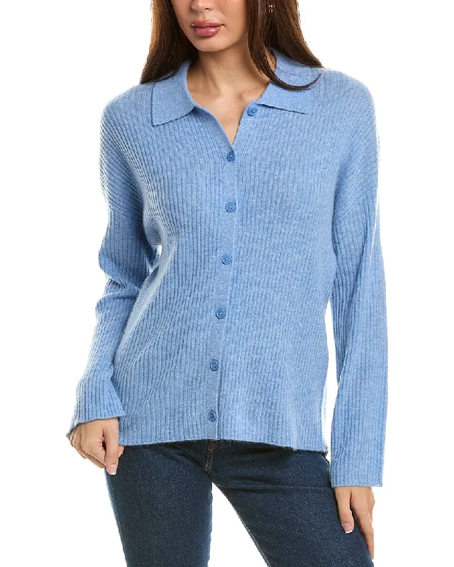 Dressing Tips Magaschoni Ribbed Wide Sleeve Cashmere Sweater