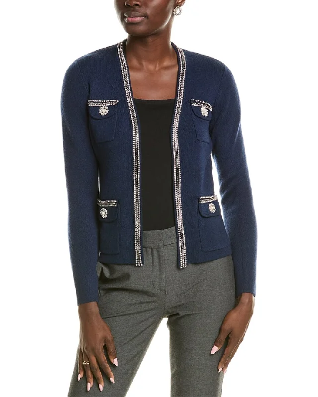 High-end Design sofiacashmere Wool-Blend Cardigan