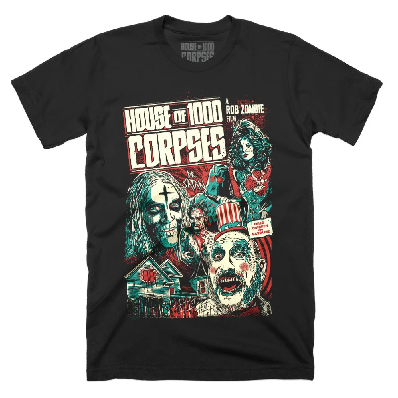 Free Design House Of 1000 Corpses Fried Chicken and Gasoline T-Shirt