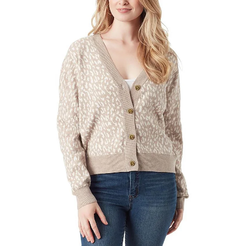 Versatile Outfits Womens V Neck Ribbed Trim Cardigan Sweater
