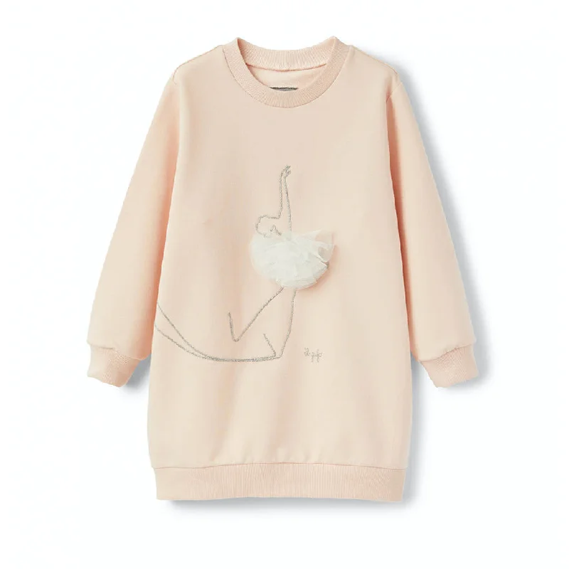 Fresh Comfort Pink Long Sleeve Dress
